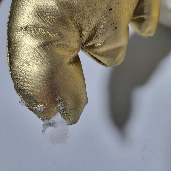 Vintage 90s Christmas Red Nosed Reindeer 25 in Plush Argyle Sweater Holiday Toy - Picture 4 of 10